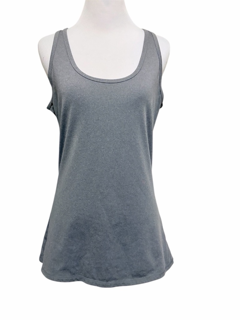 Fabletics medium embra open back grey tank top